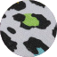 Espadrilles mit Leo Muster - Canvas Sommerlatschen