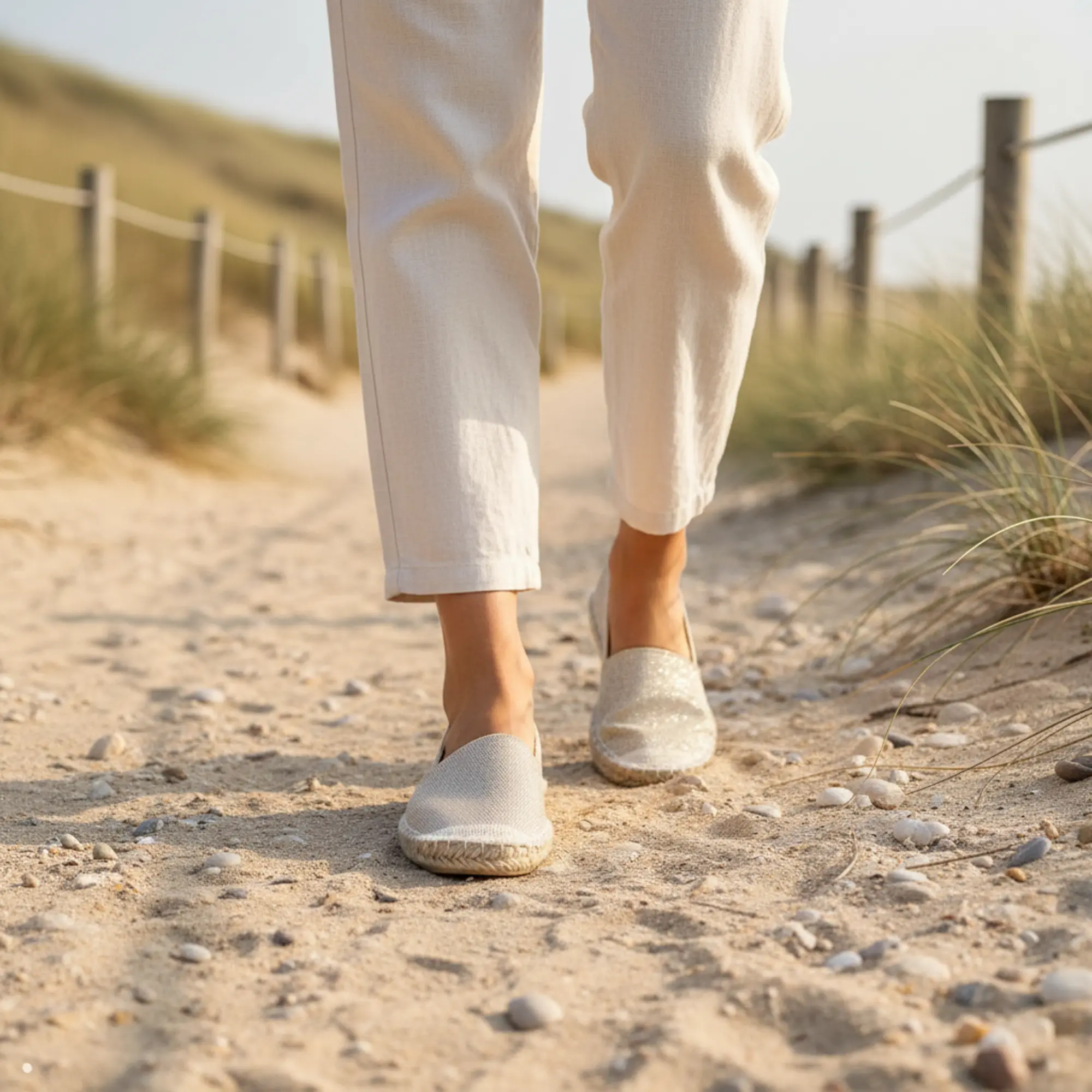Espadrilles mit Glitzer Canvas Damen Sommerlatschen Slipper Farbe: Gold, Größe: 36