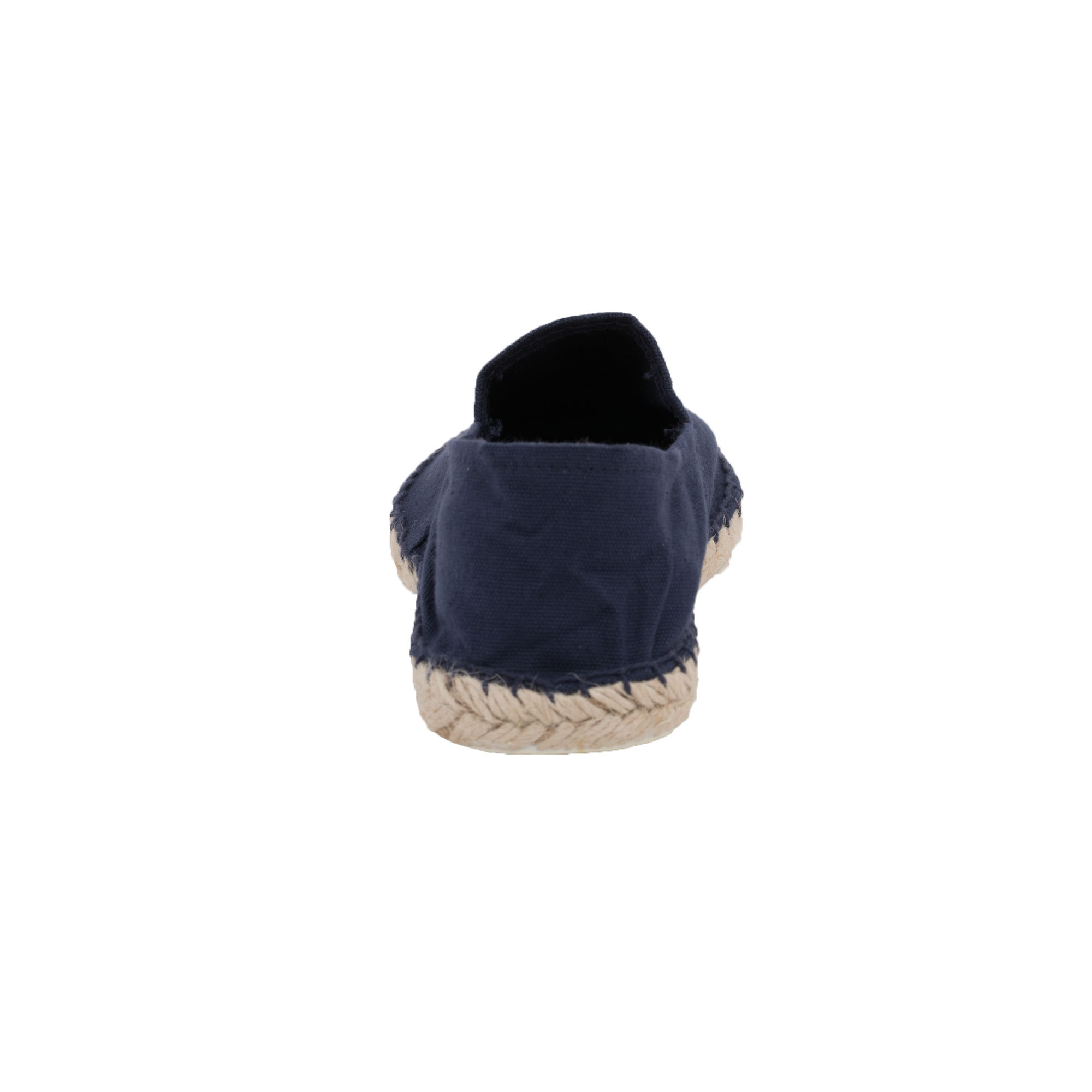 Espadrilles unicolor Canvas Damen und Herren Sommerlatschen Farbe: Marineblau, Größe: 46