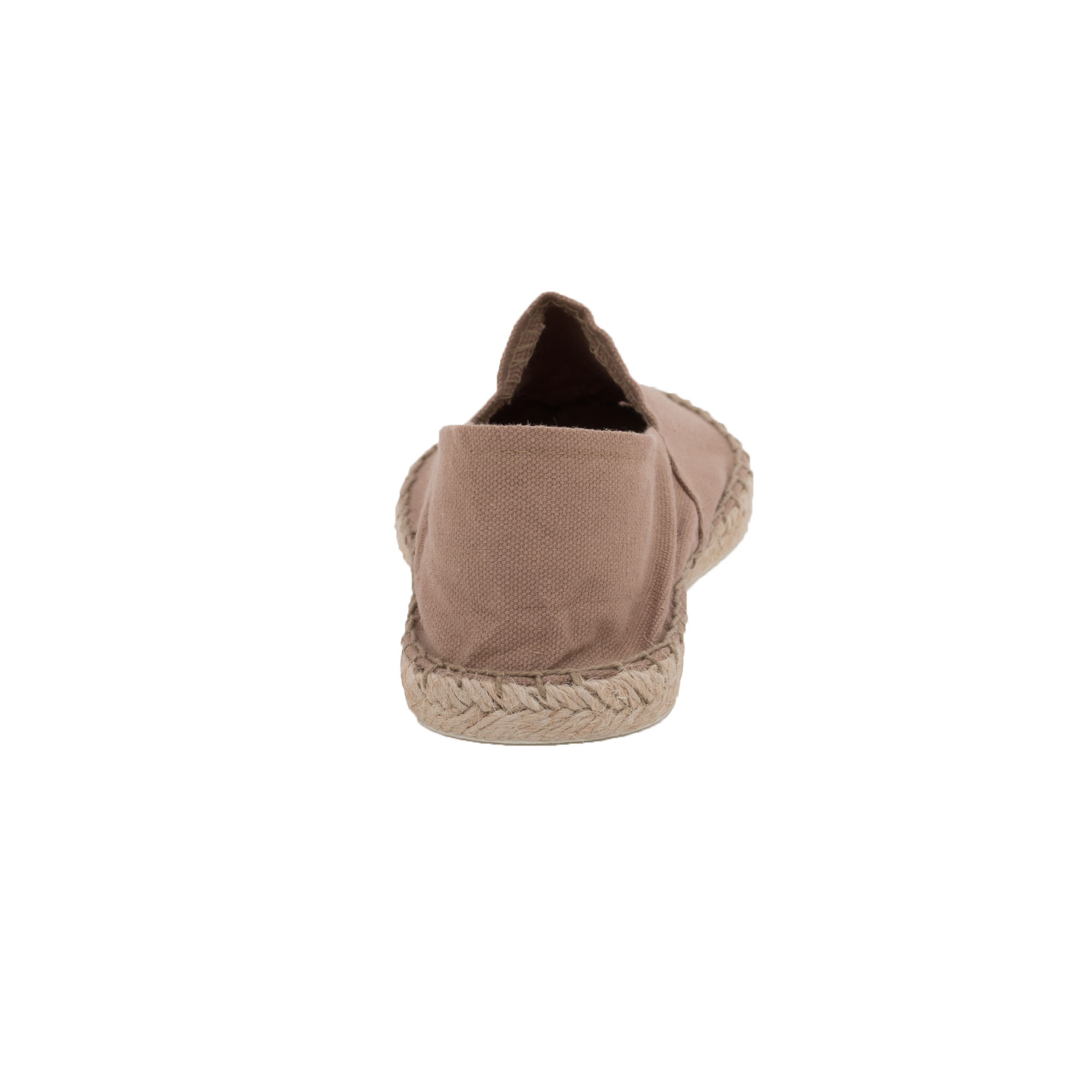 Espadrilles unicolor Canvas Damen und Herren Sommerlatschen Farbe: Café au lait, Größe: 46